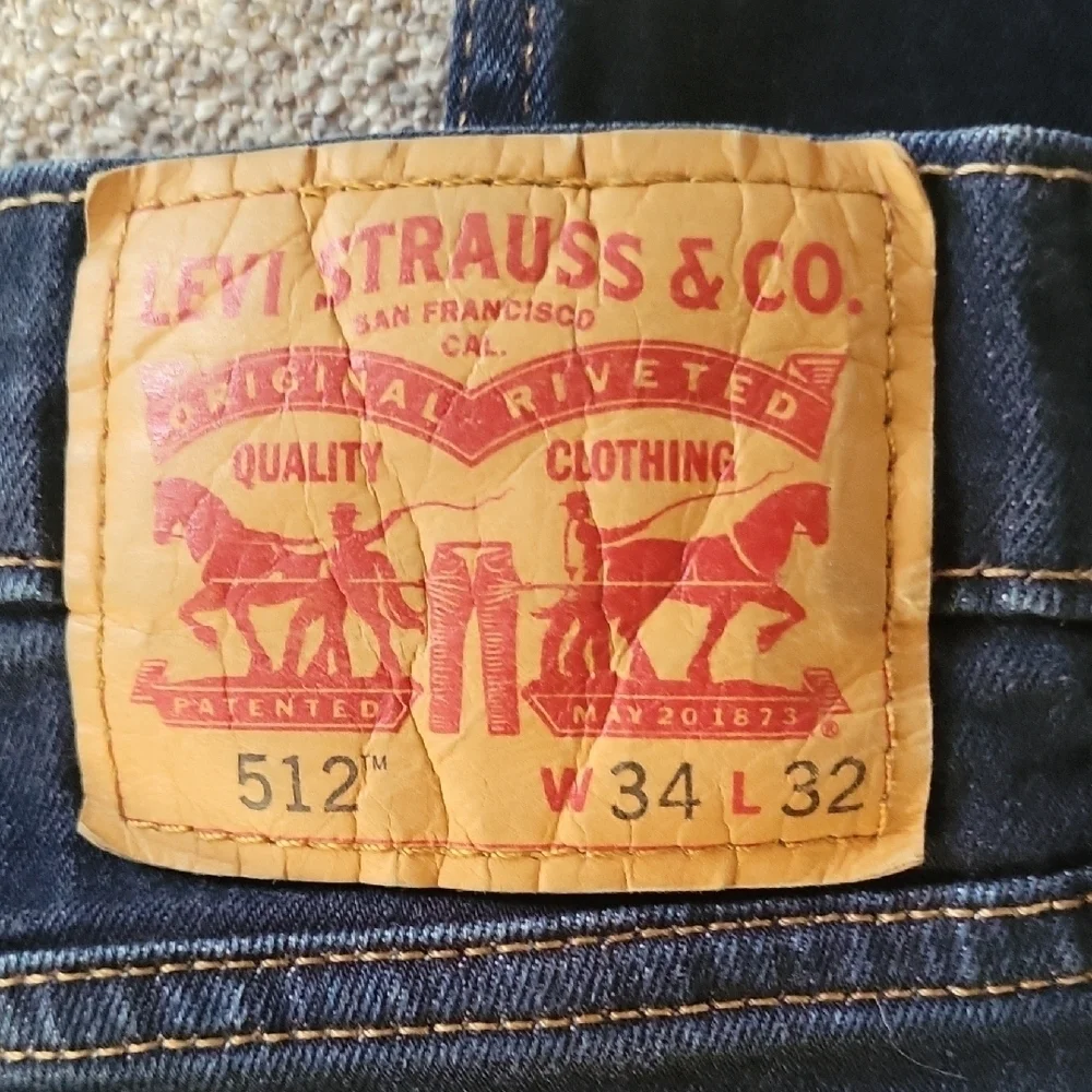 Levi's 512 Classic Blue Jeans Size 34